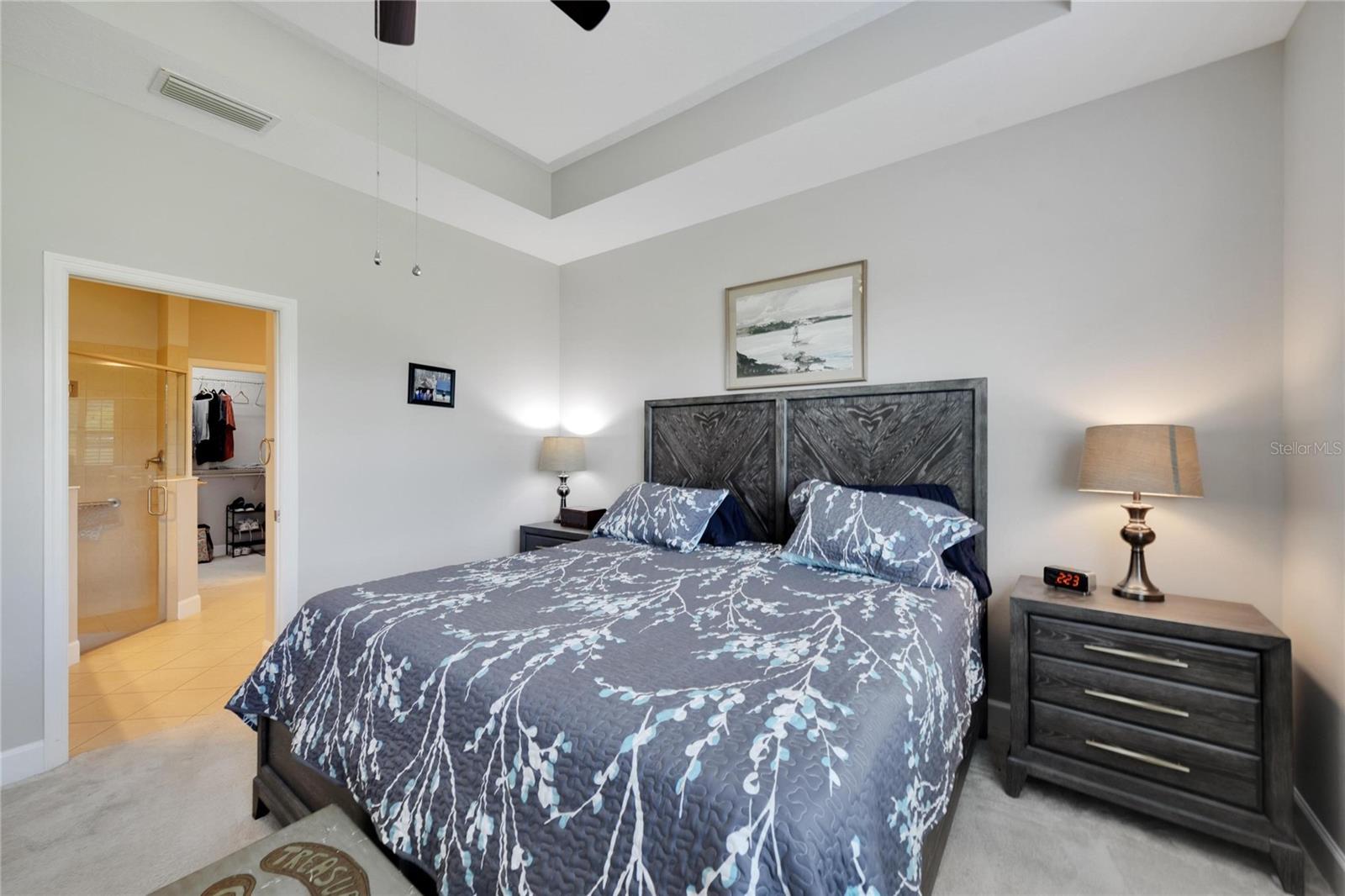 Ensuite bathroom and walk-in closet