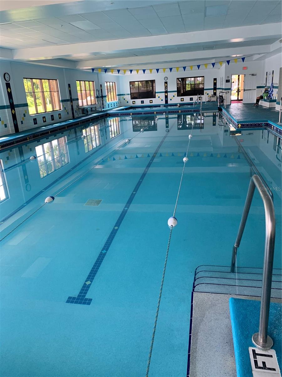 South club indoor lap and walking pool