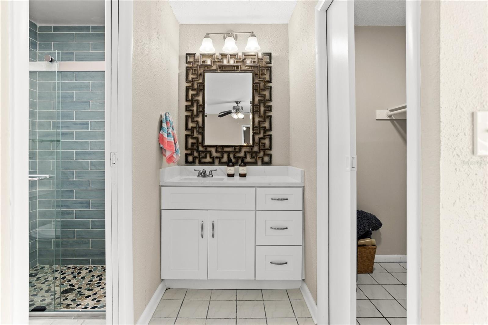 In-law Vanity area, Walk in closet on right