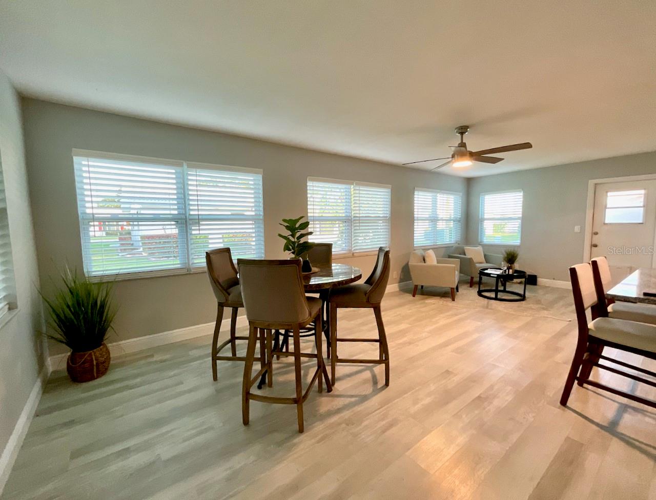 Family room from kitchen pantry area