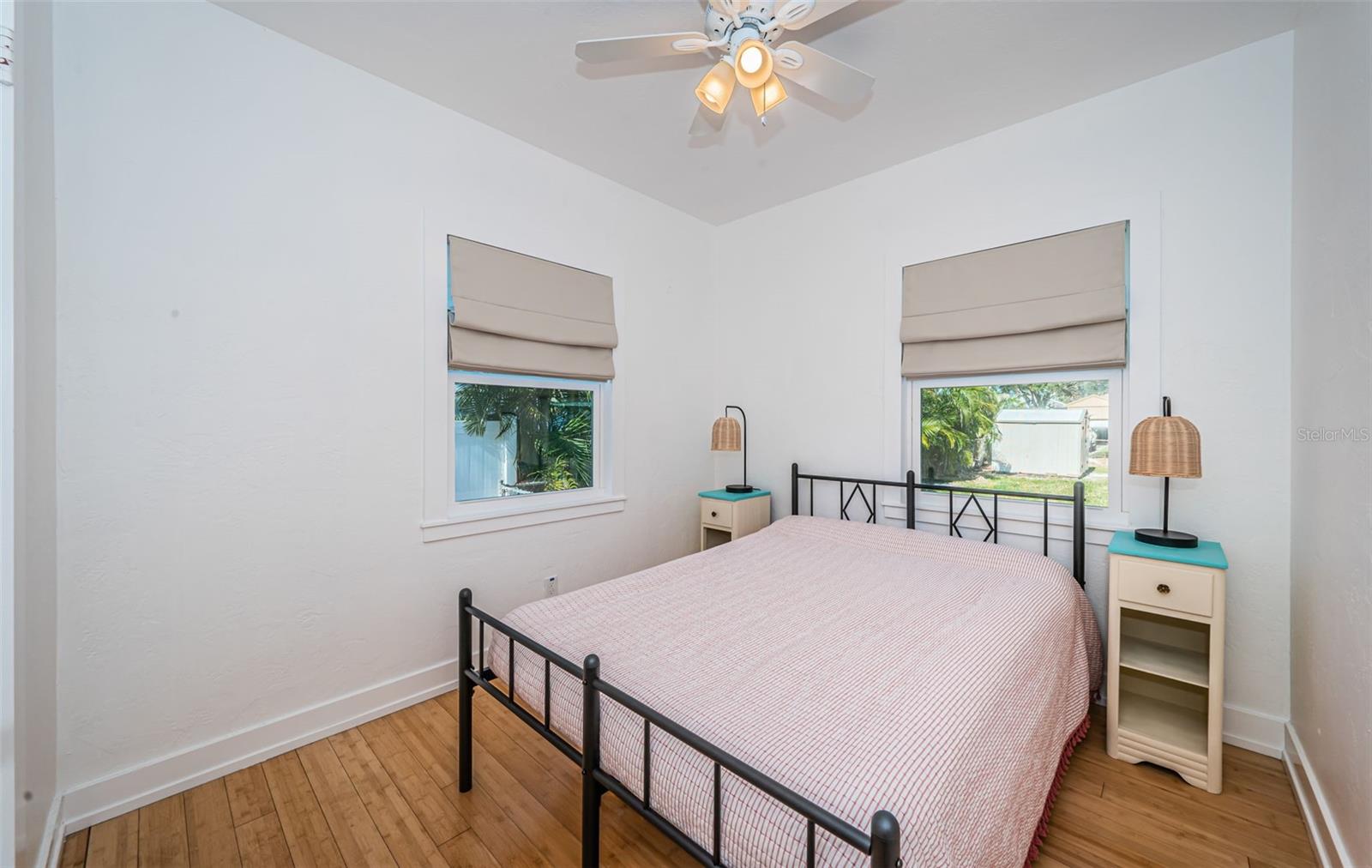 Vaulted ceilings with a skylight to let in additional natural light.