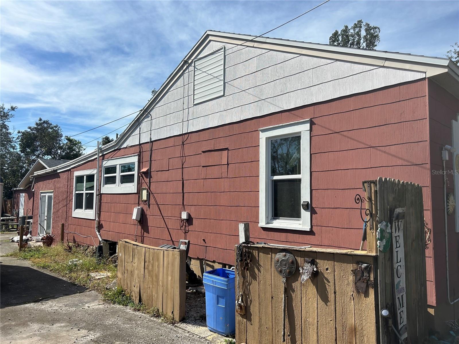 Side of House, notice new windows