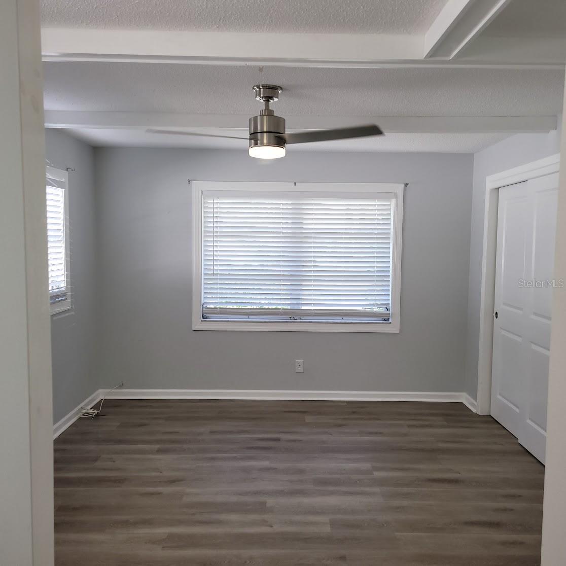 The Primary Bedroom is 12X14 and has a standard closet.