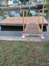 private dock on canal to the Gulf of Mexico