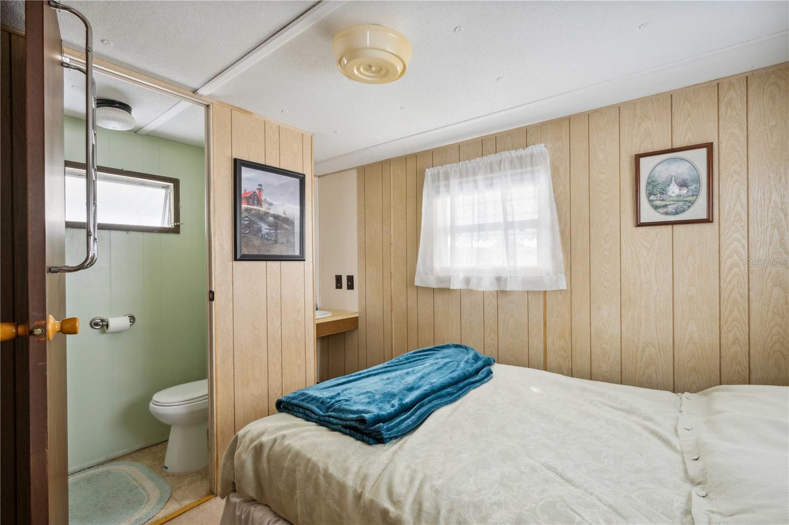 Bedroom 2 has second bathroom with step-in shower.