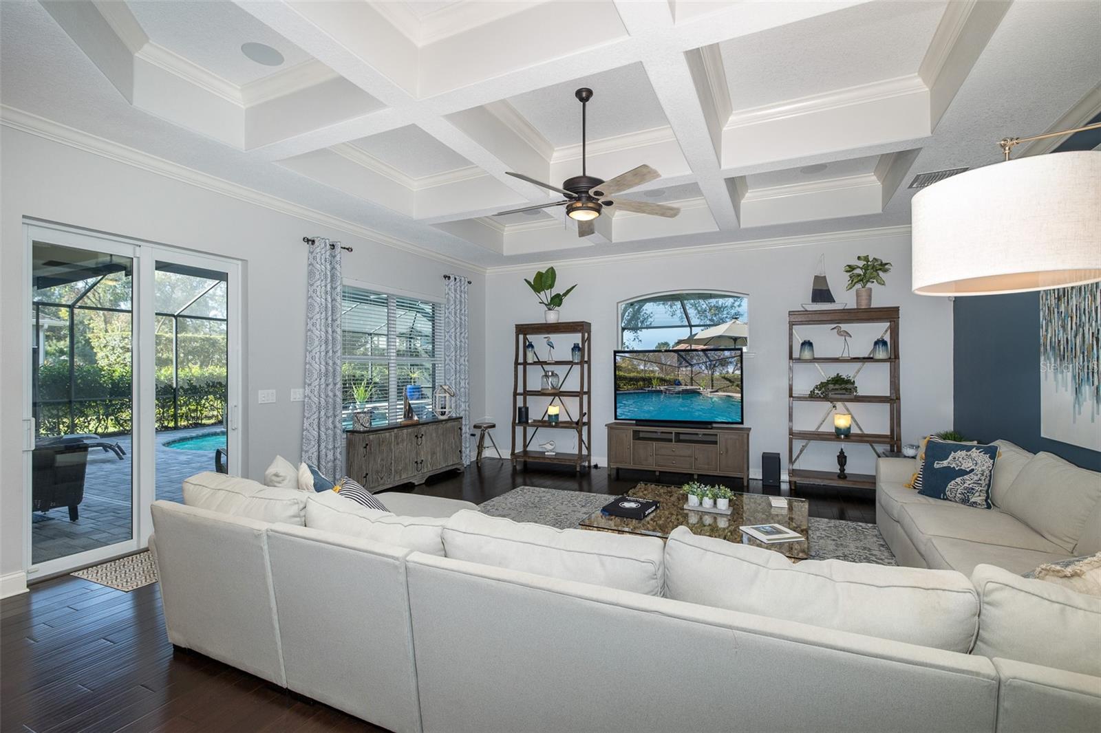 Family Room w/Sliders to Private Lanai!