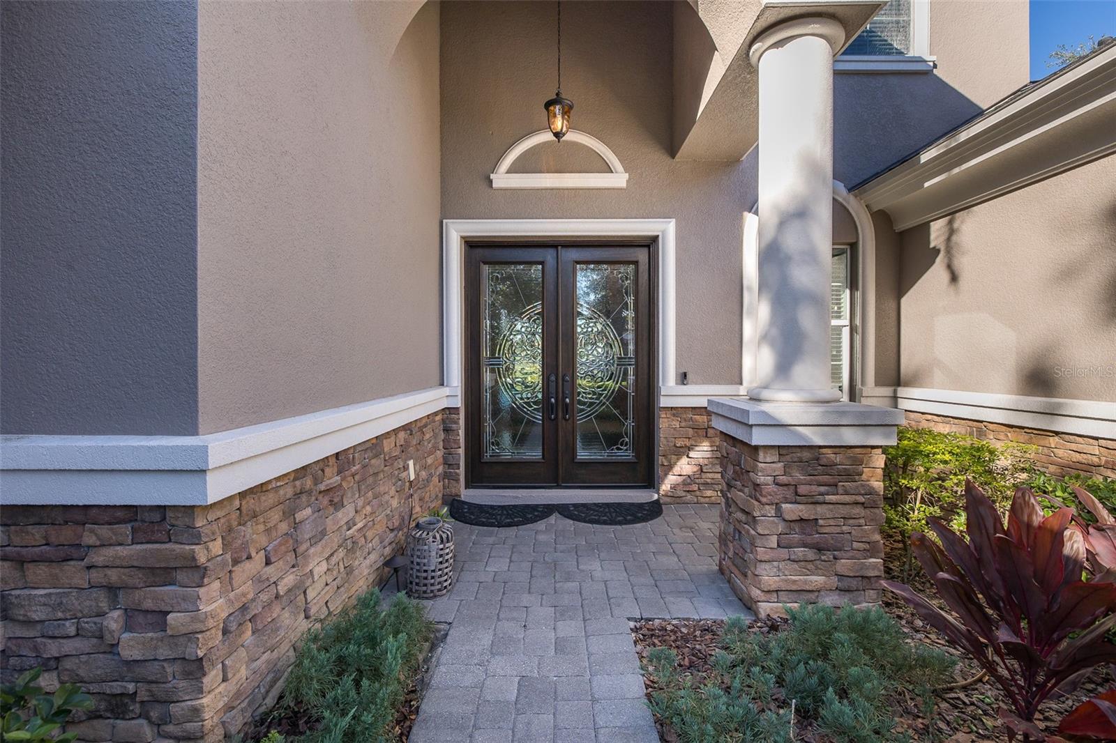 Gorgeous Double Leaded Front Doors!