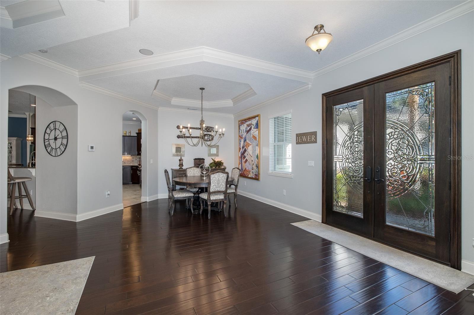 Tray Ceiling in Formal Dining Room!