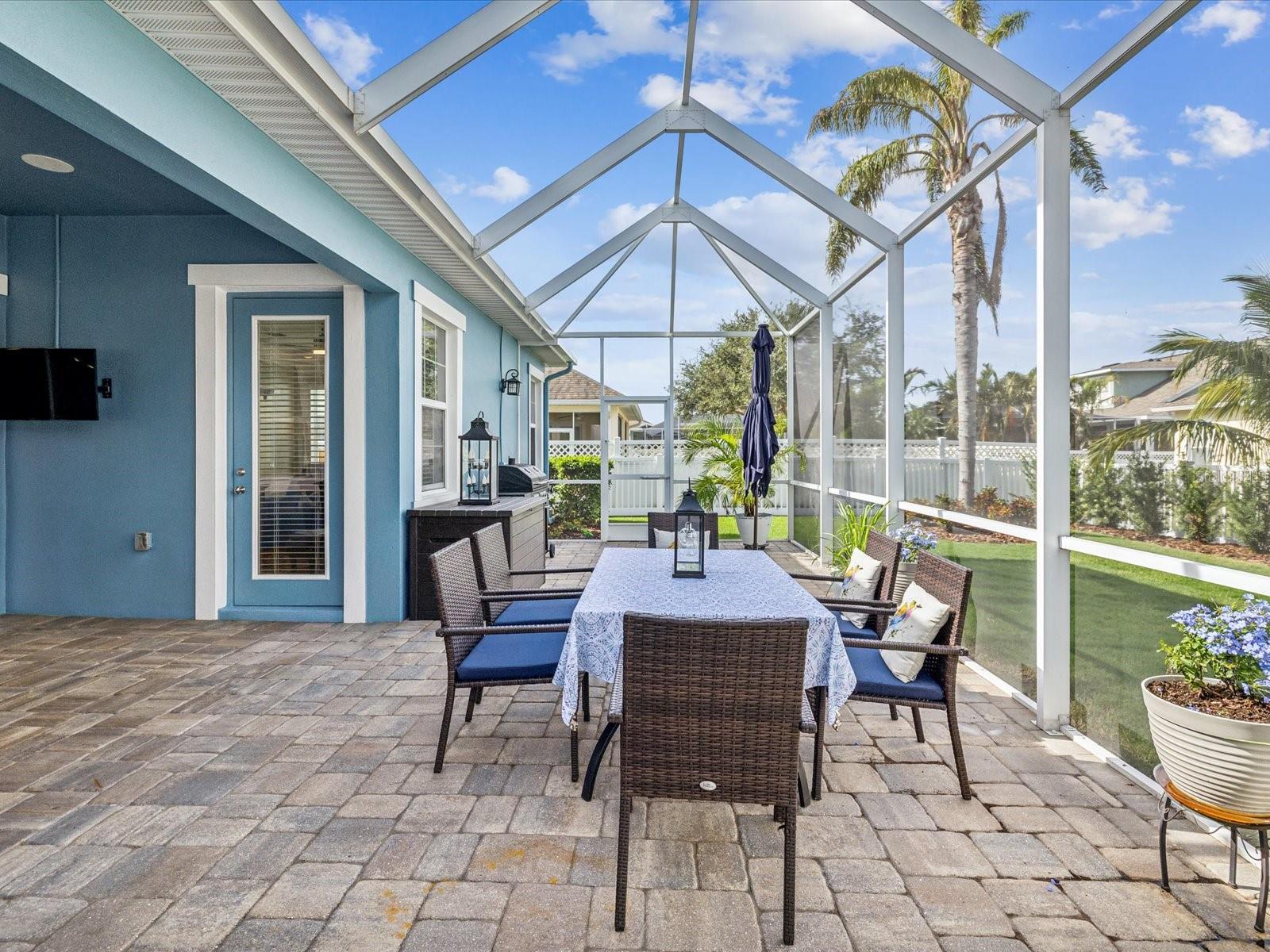 The outdoor access from the master bedroom is an added bonus for those who treat this outdoor space as an additional sitting room.