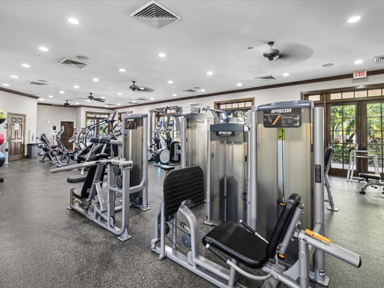 Get fit in our 24-hour access gym! Men and women's locker rooms are available with a sauna in each for added convenience.