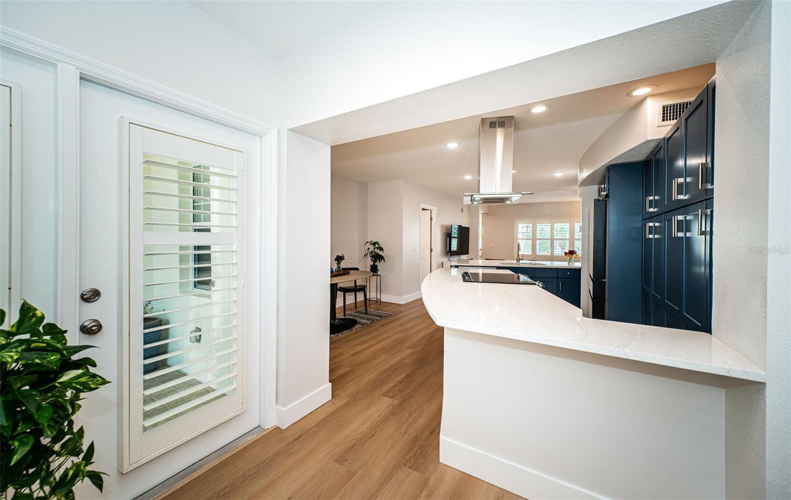 Rear flex space makes a nice "mud room" or an area to expand out pantry and storage space.