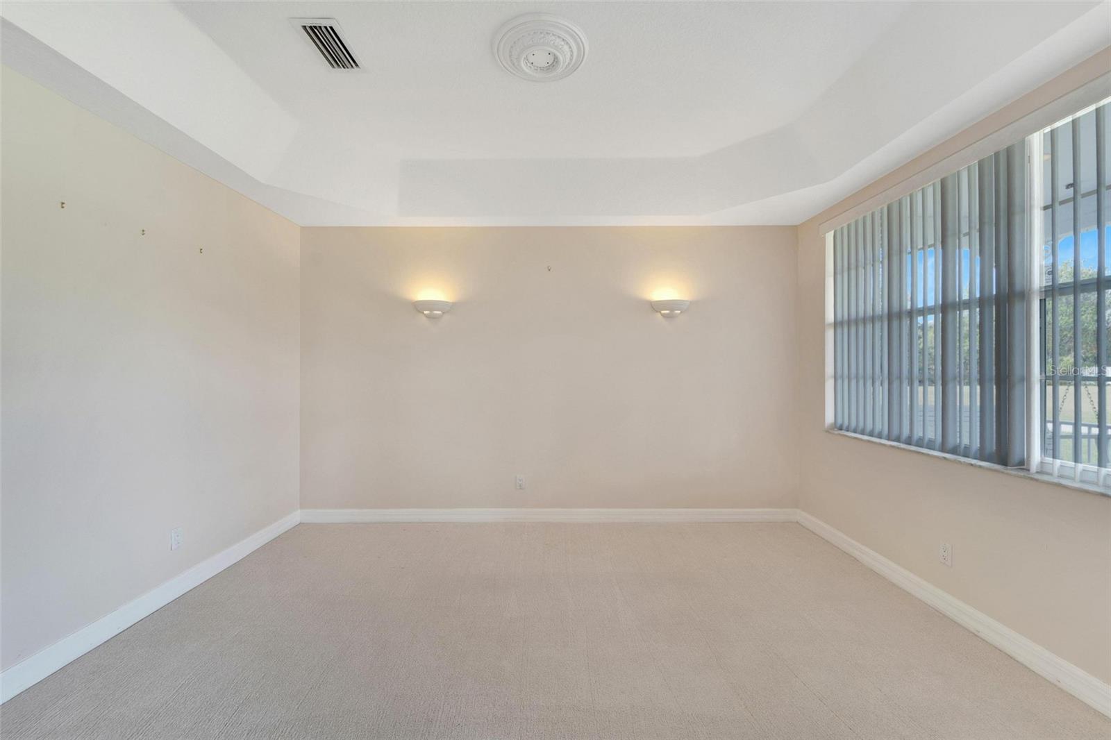 Living Room Virtually Staged As Dining Room