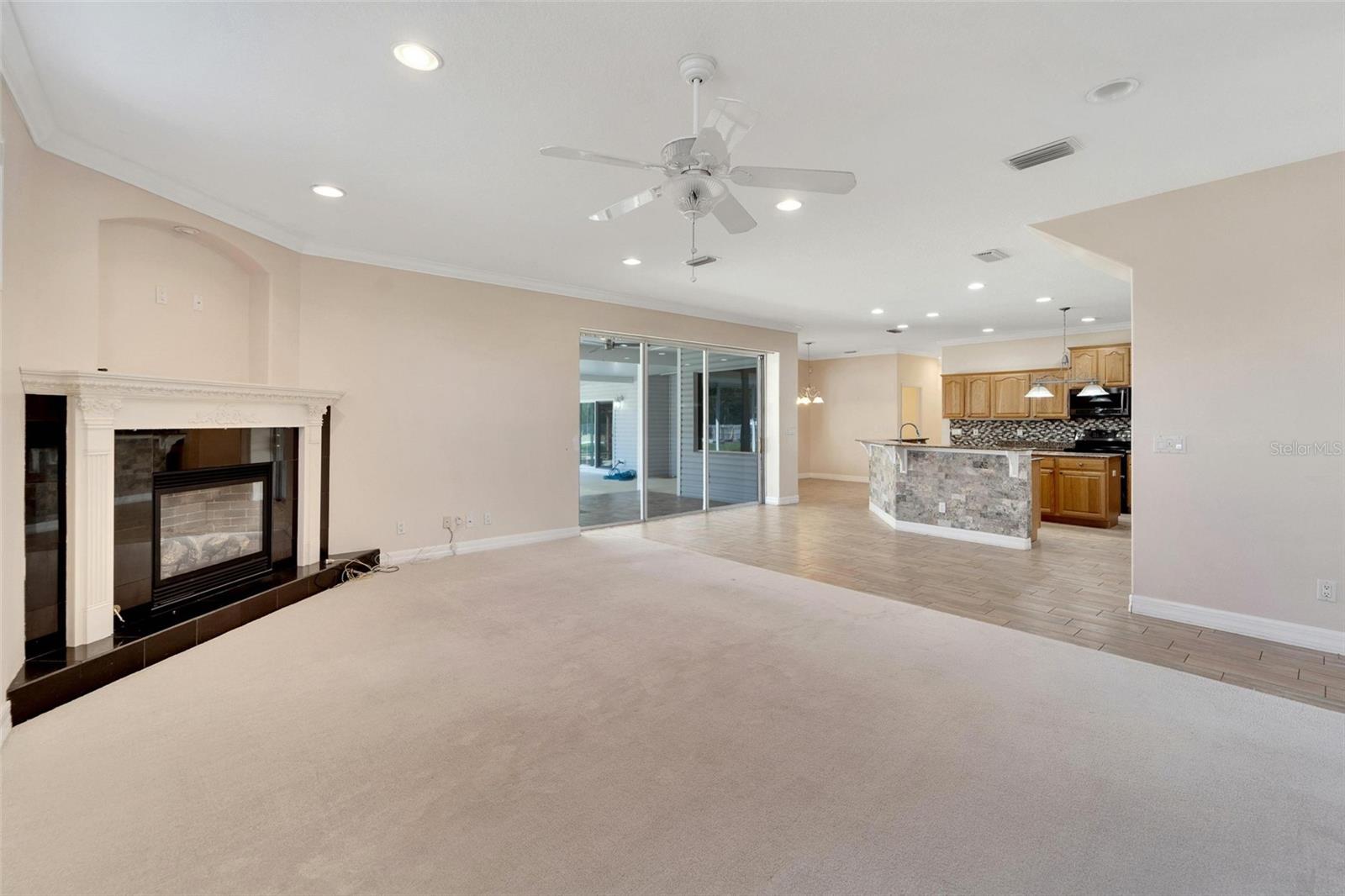 Family Room & Kitchen