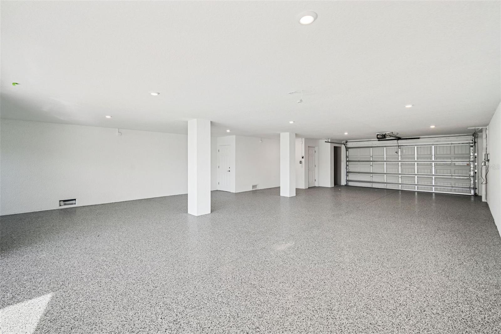 Finished and sealed acrylic flooring