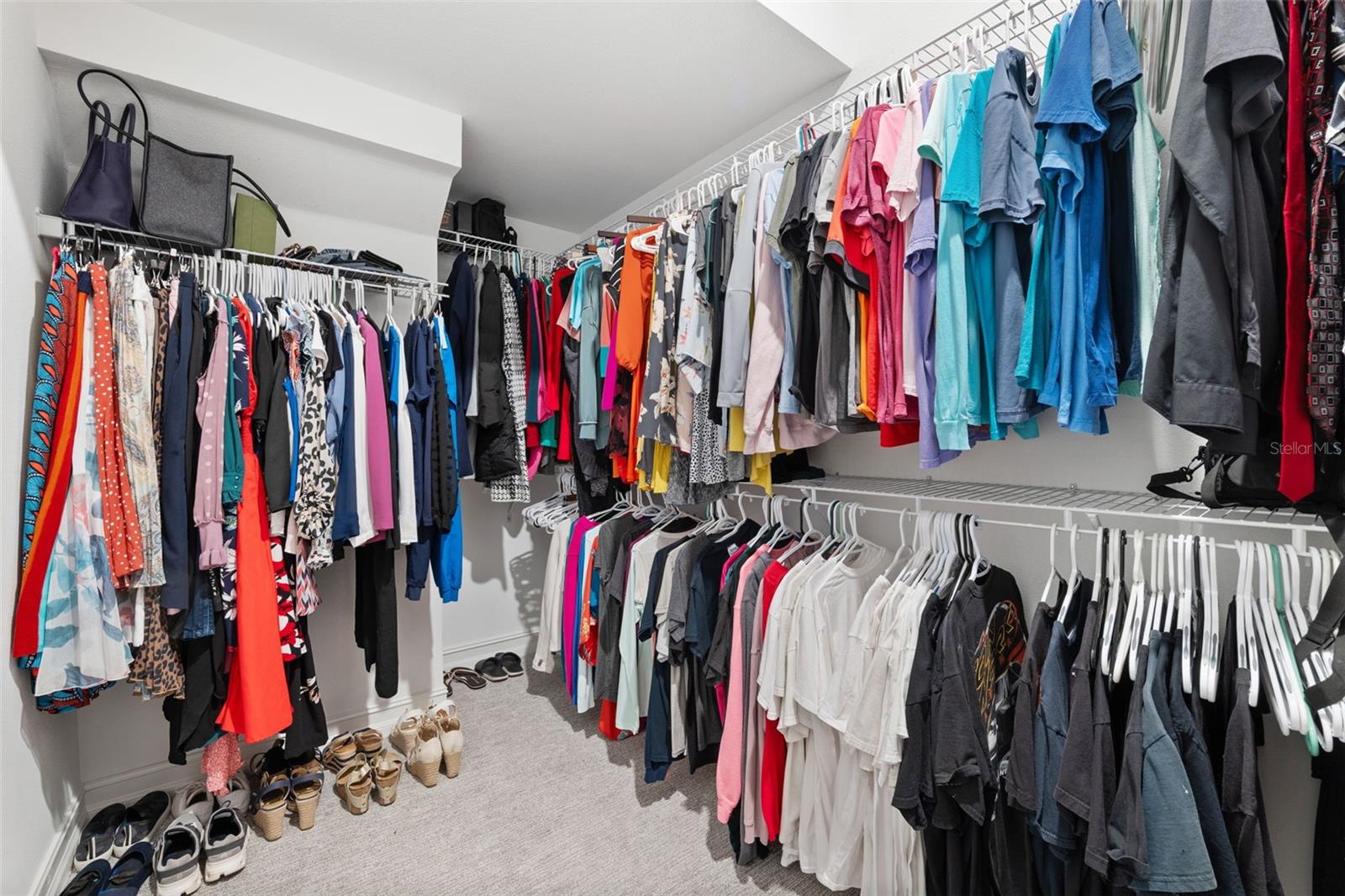 Large walk-in closet.