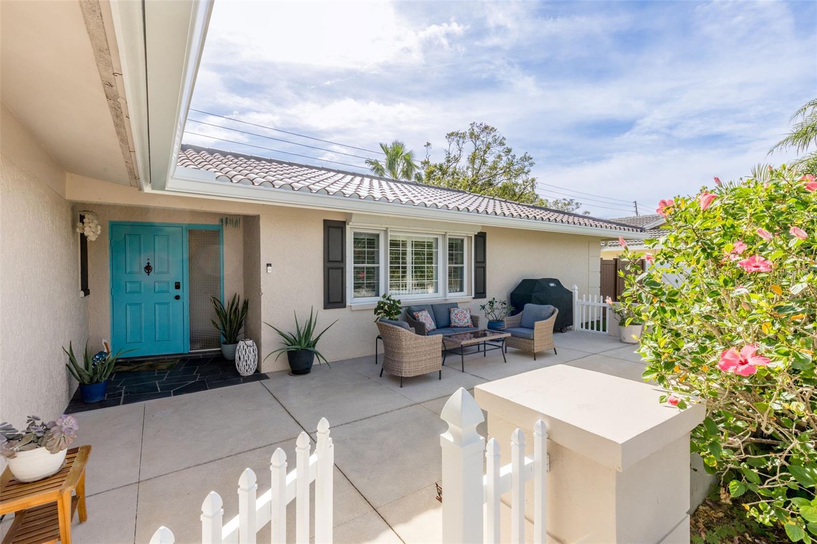 Front door and front patio