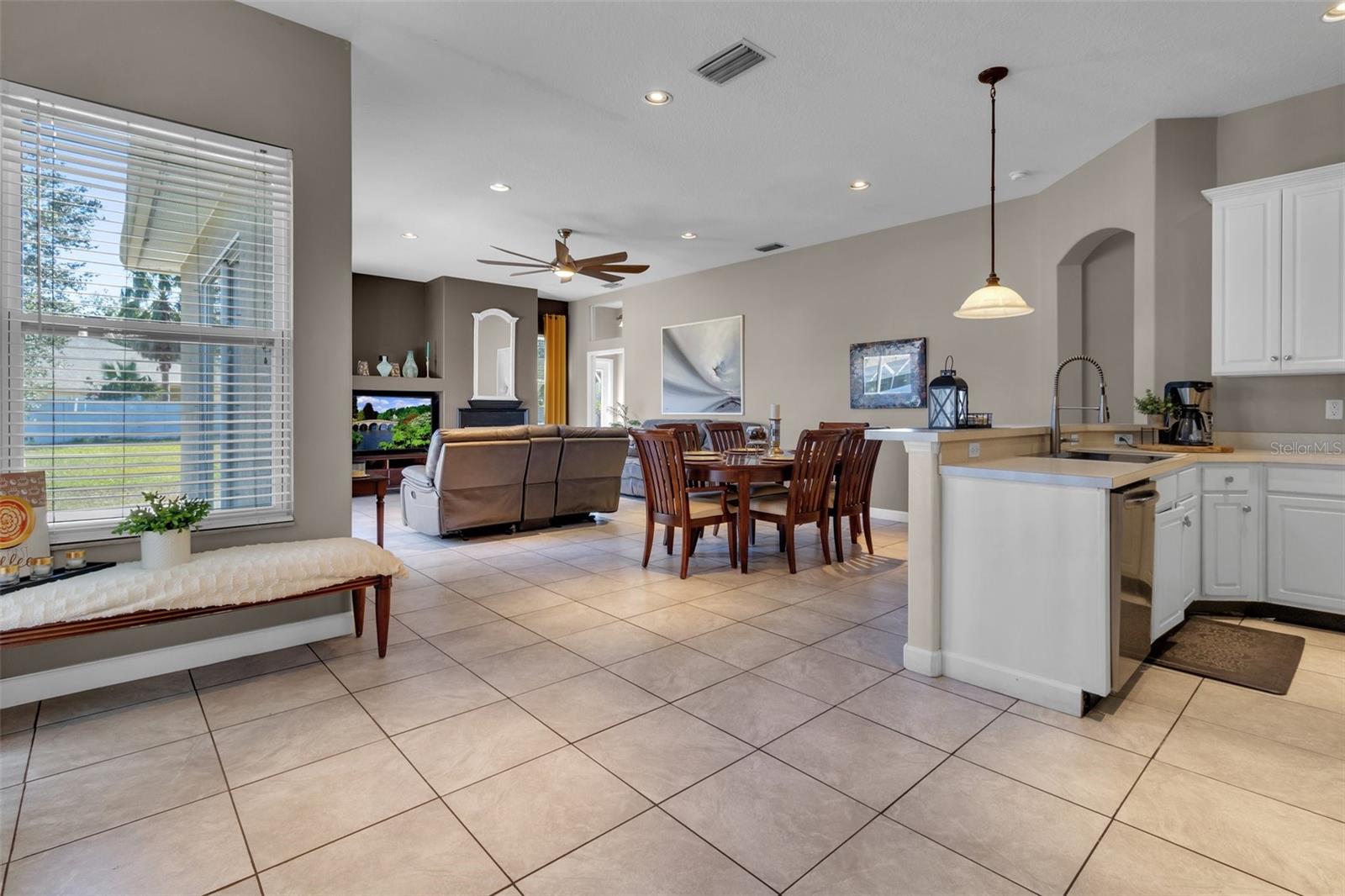 Breakfast nook beside kitchen