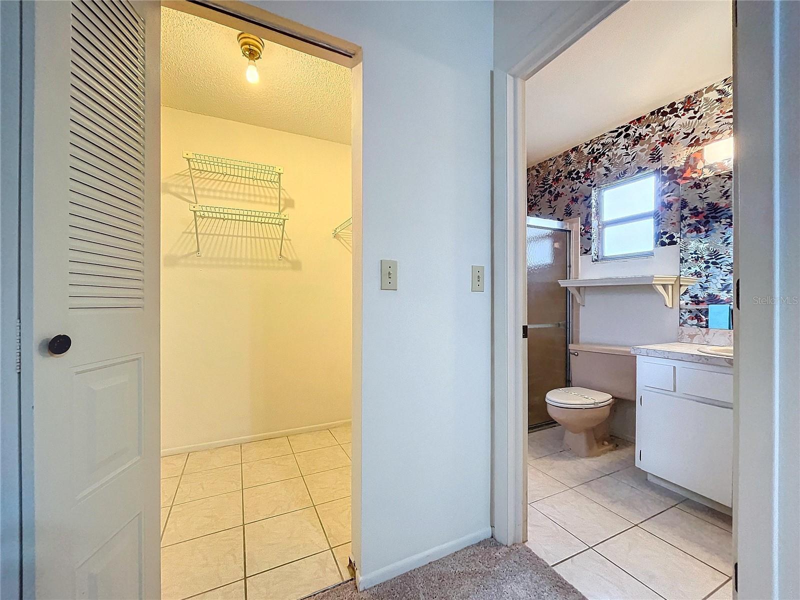 Additional- View of Closet and Primary Bathroom