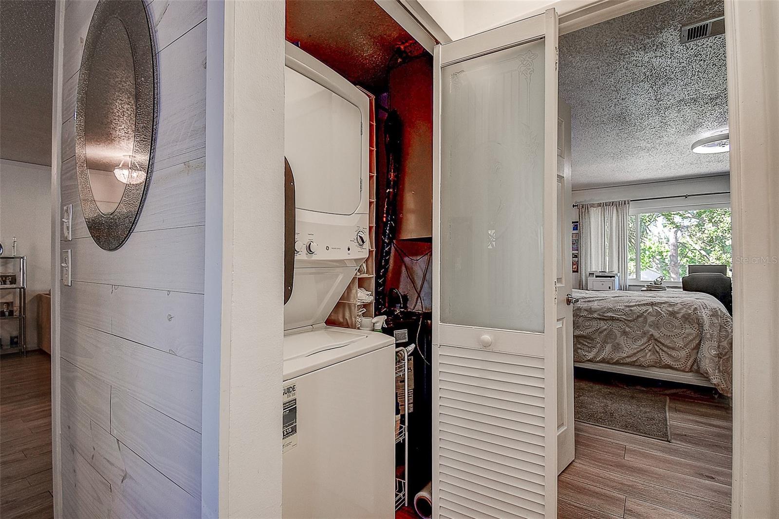 Washer and Dryer in Hall Closet