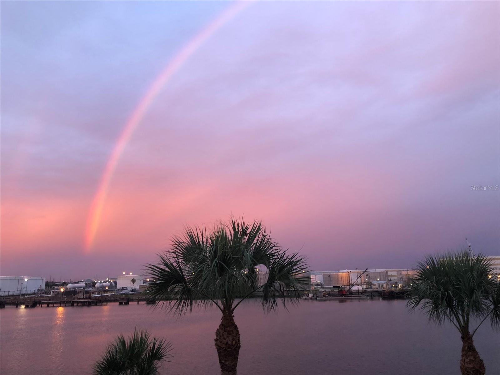 SUNSET RAINBOW FROM PRIMARY RM