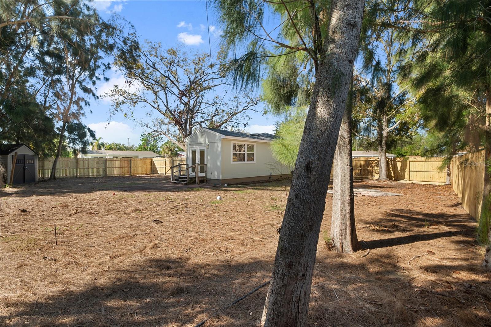 Pool Sized backyard