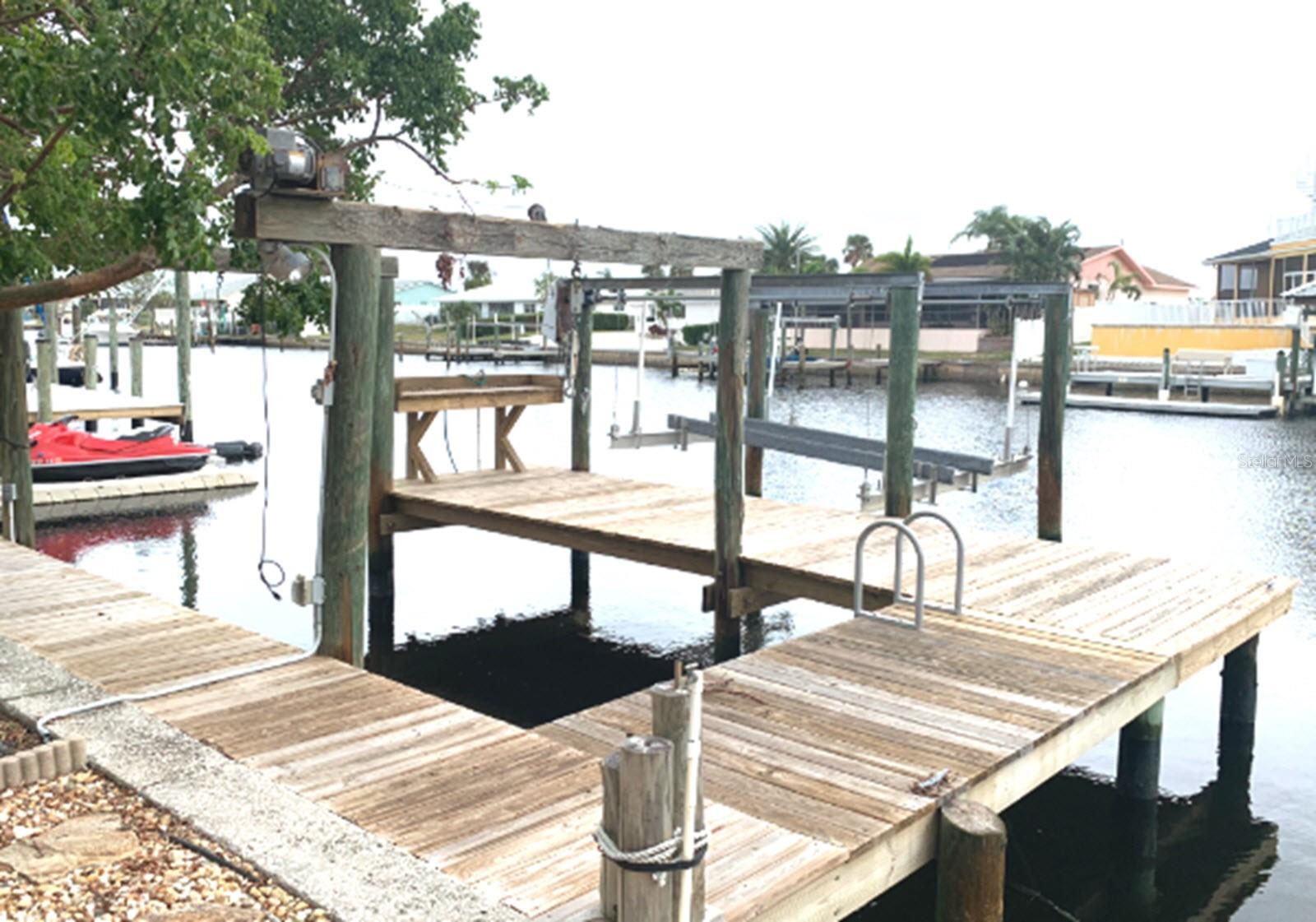 Dock on wide canal