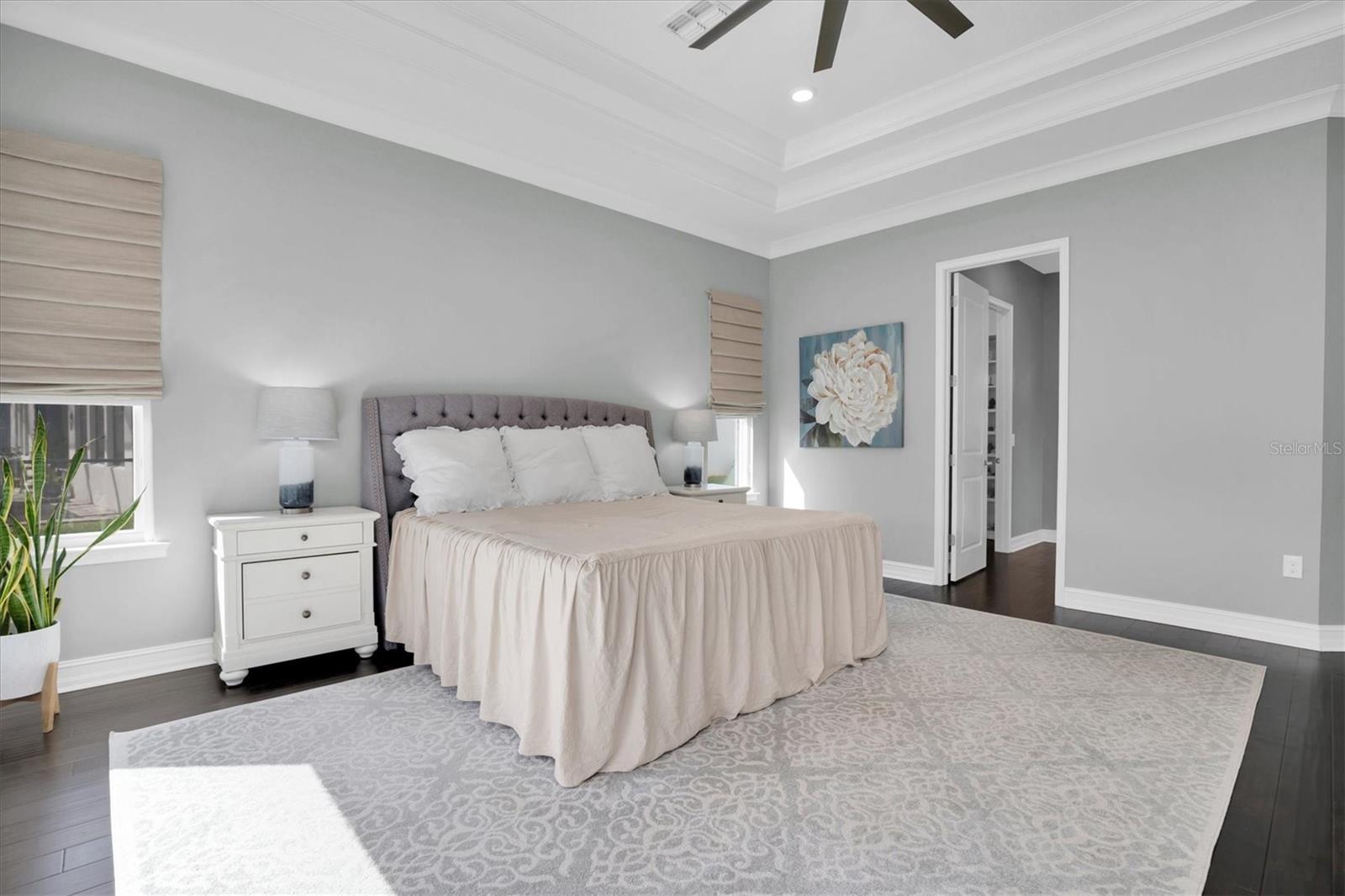 Owner's Ensuite Bedroom with Double Tray Ceiling