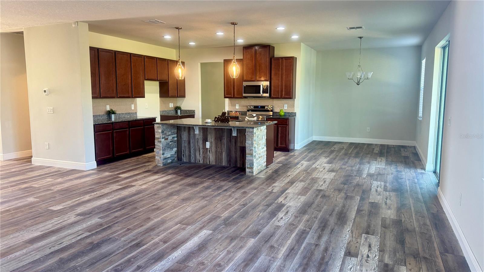 Kitchen view from the family room