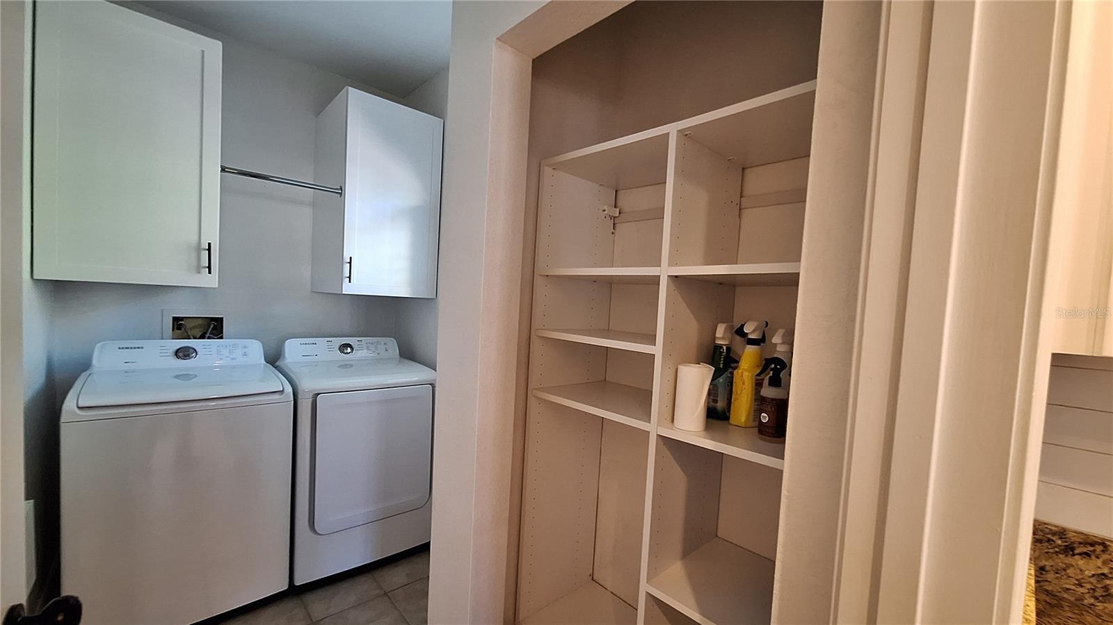 Spacious laundry room