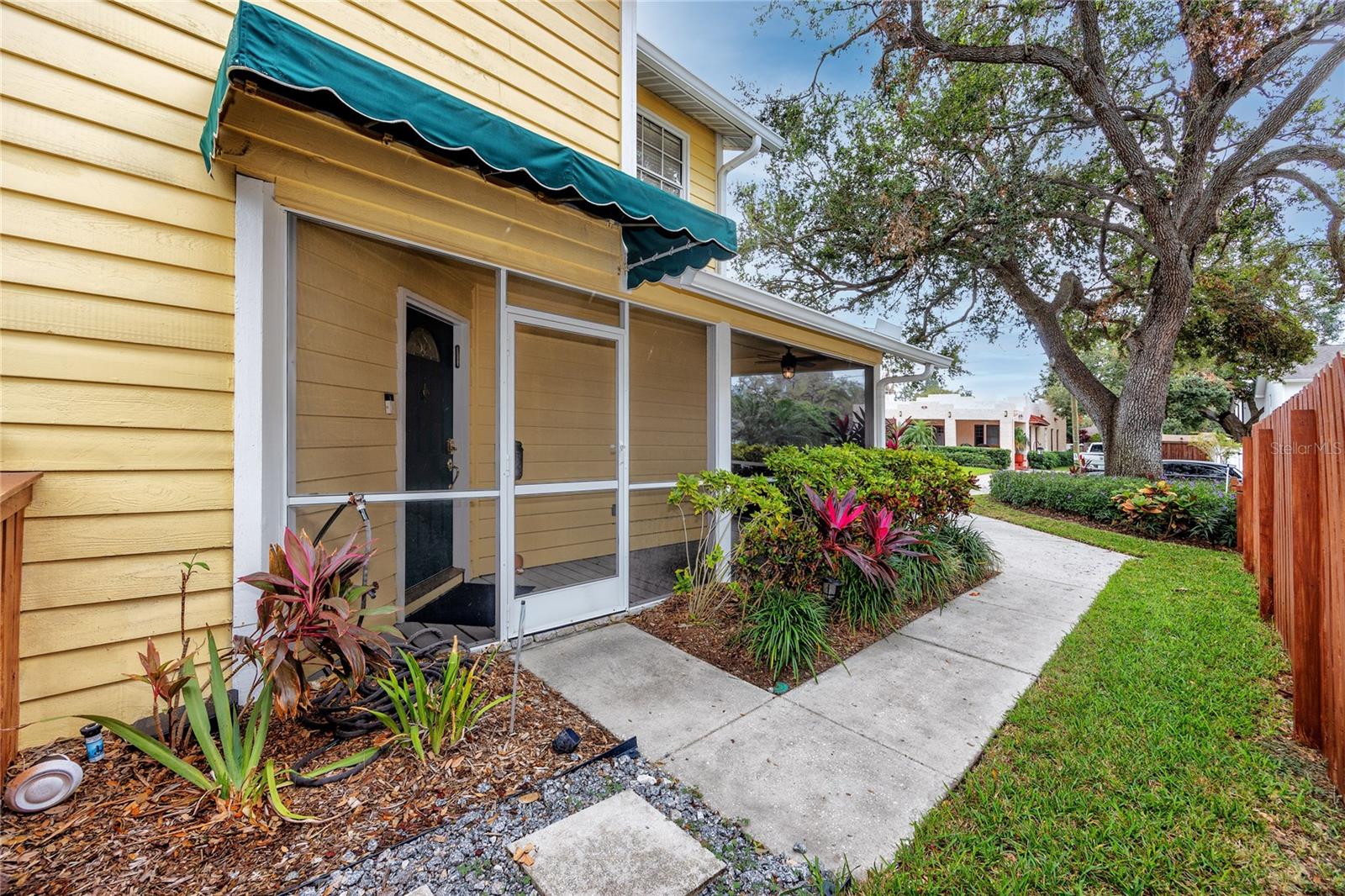 Side entrance affords privacy as you come and go throughout your day.