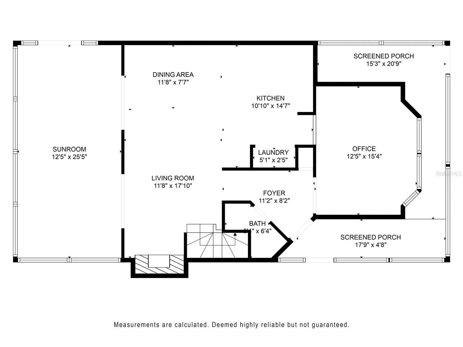 Downstairs floorplan