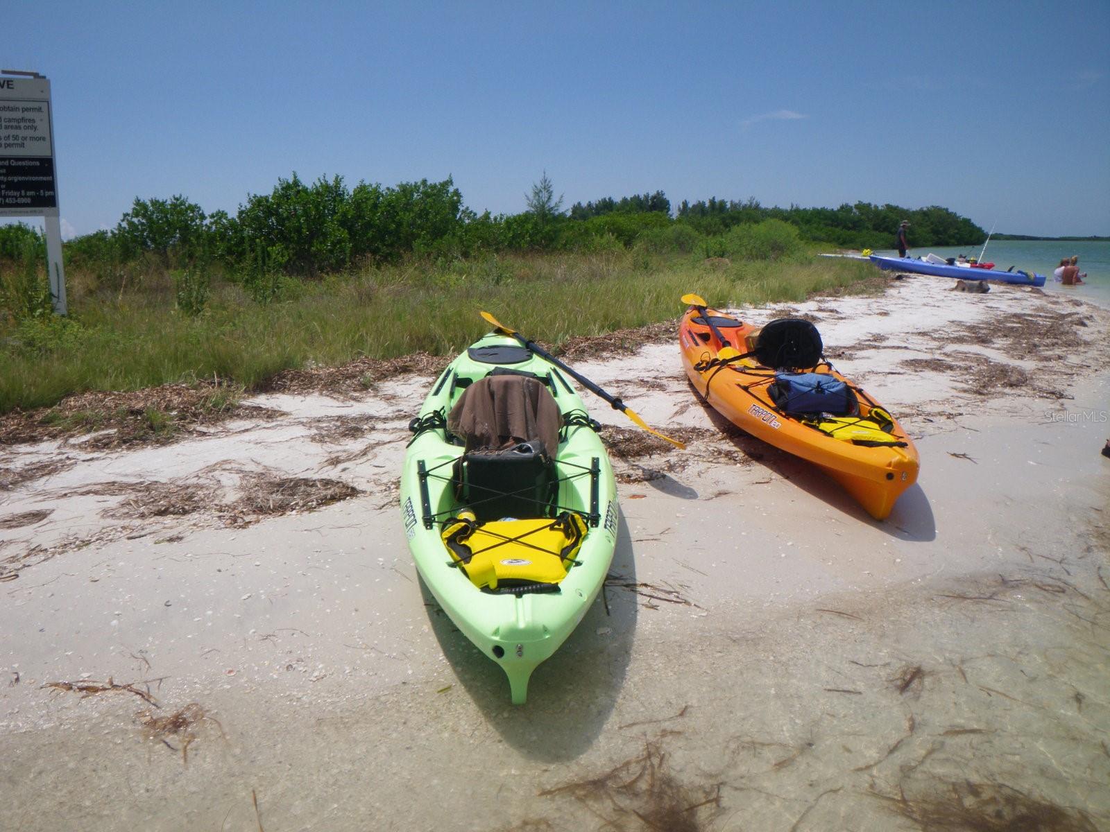 Enjoy kayaking in the Bay area.