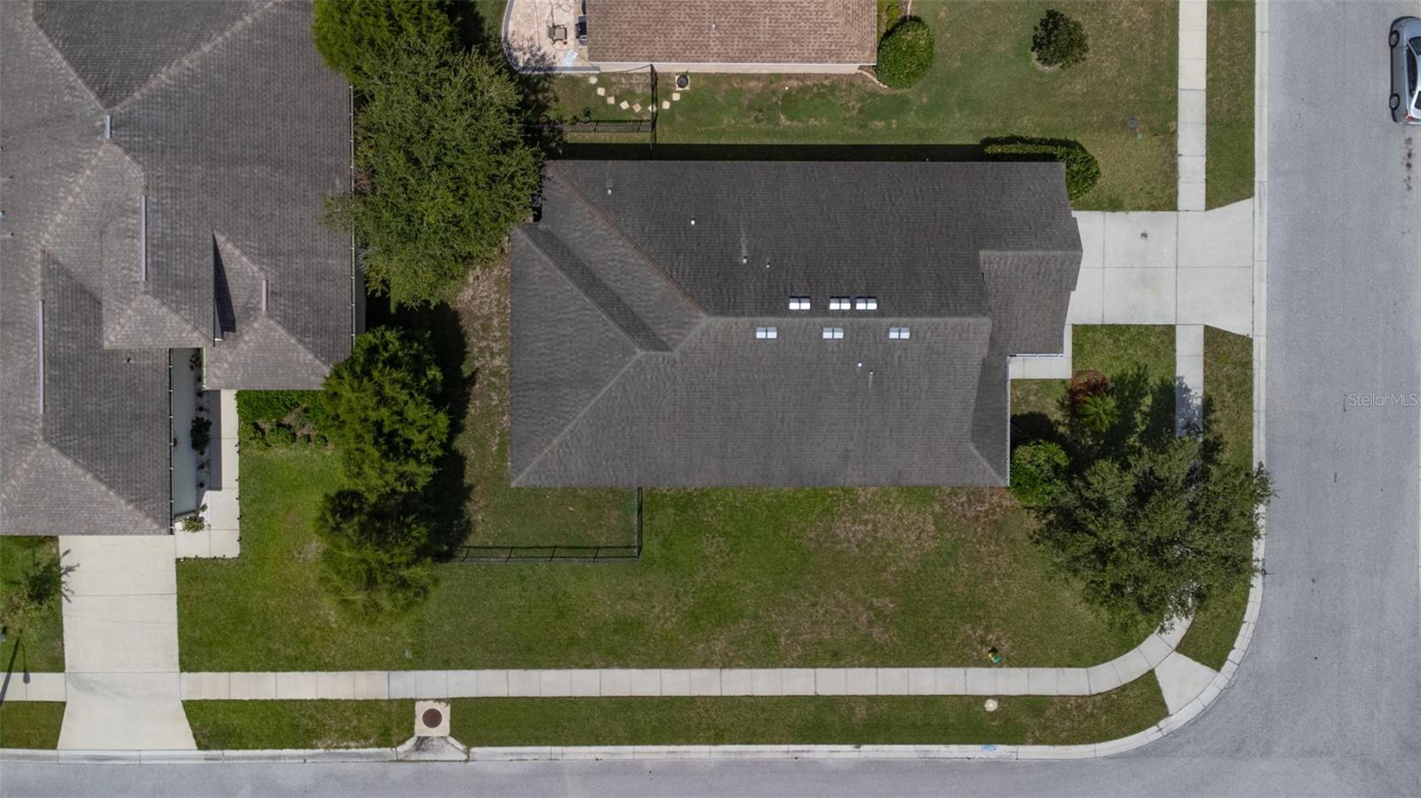 Corner Lot Aerial View