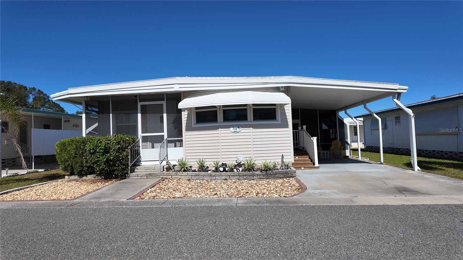 Double wide with two screened porches.