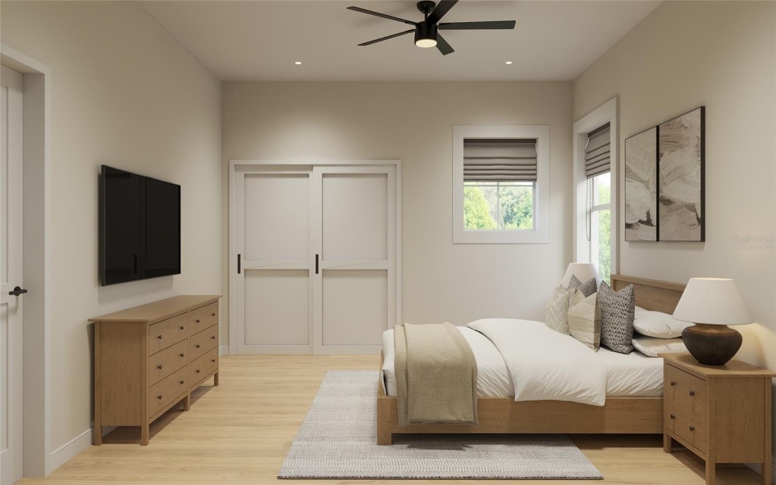 "virtually staged" Second Bedroom