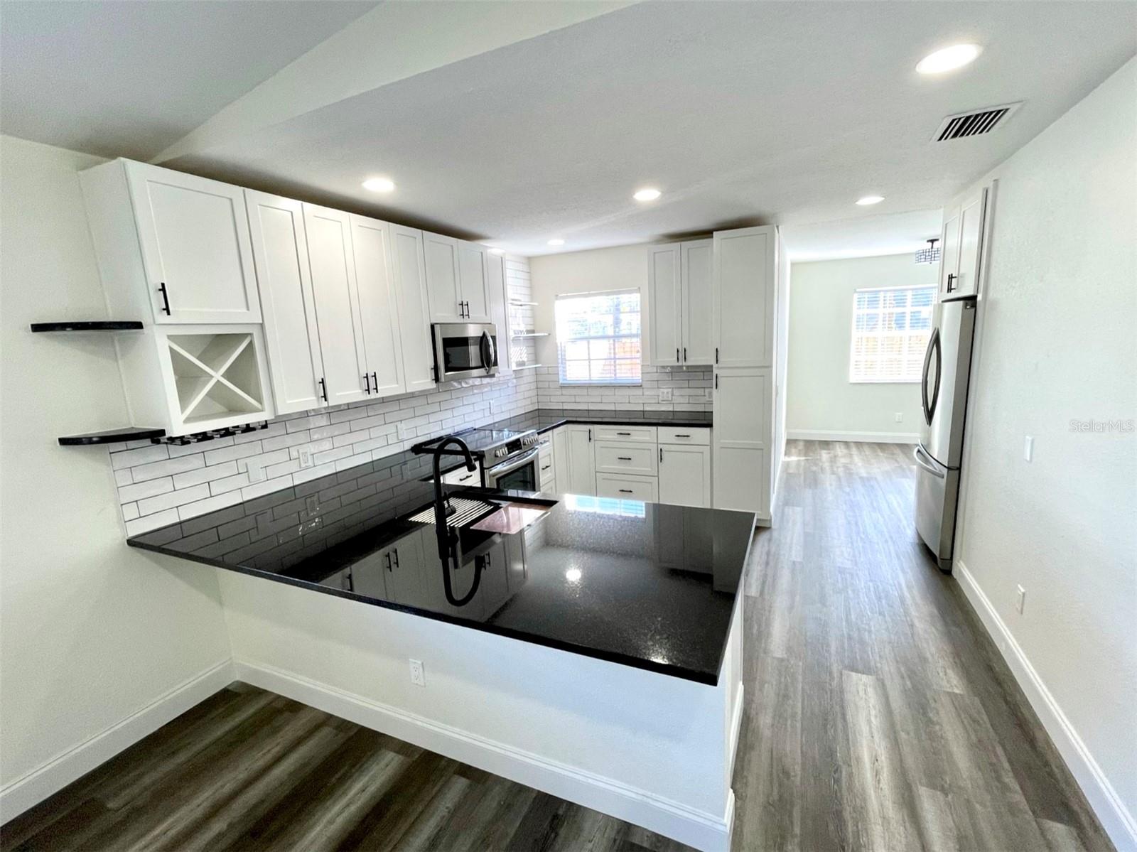 View of Kitchen from Living Room