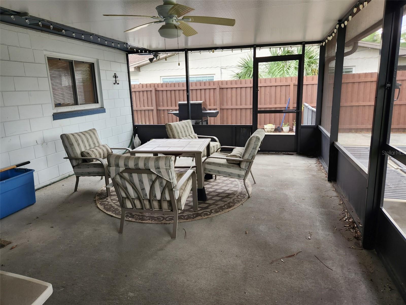 Screen enclosed porch