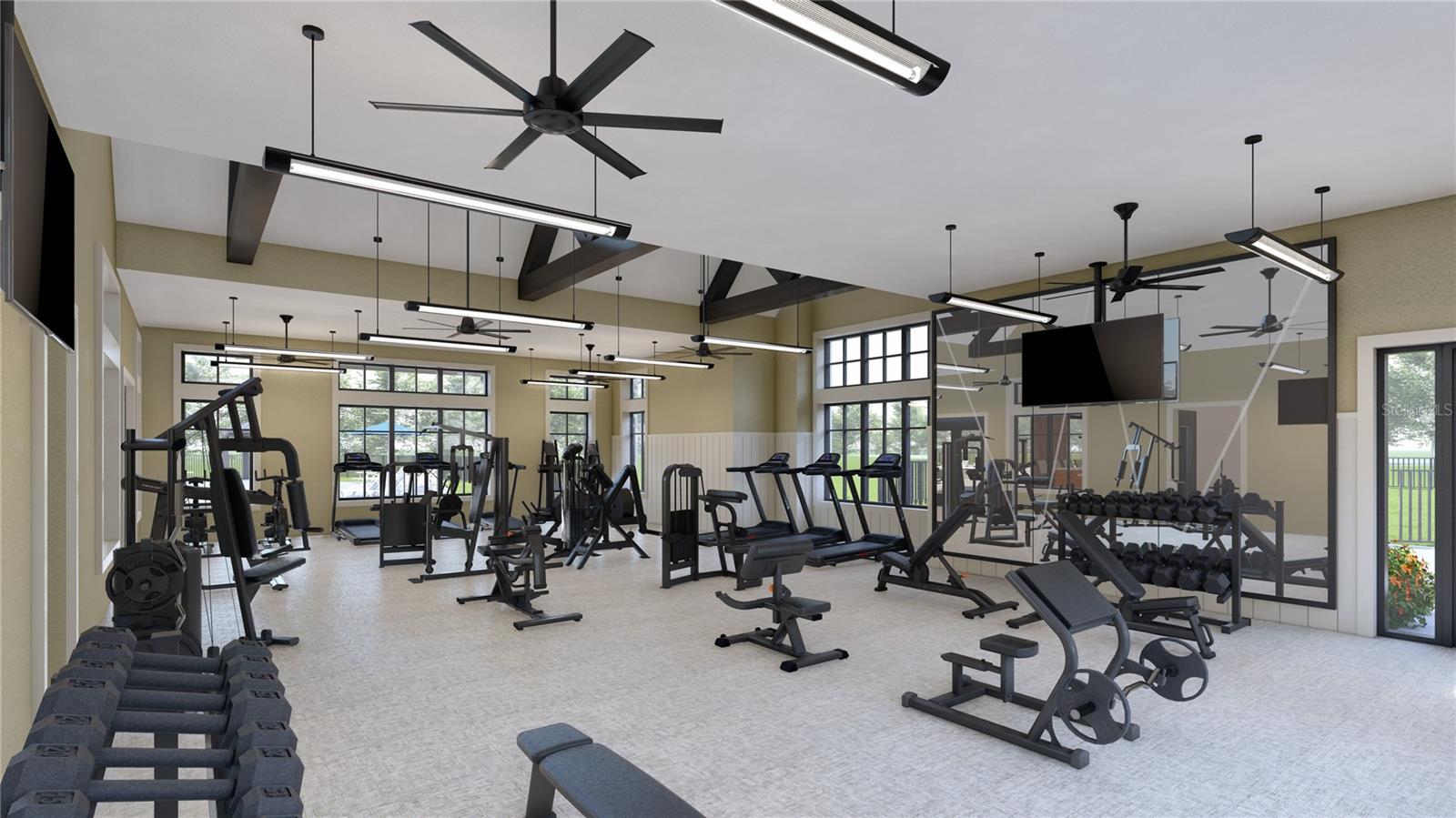 Fitness Center Rendering