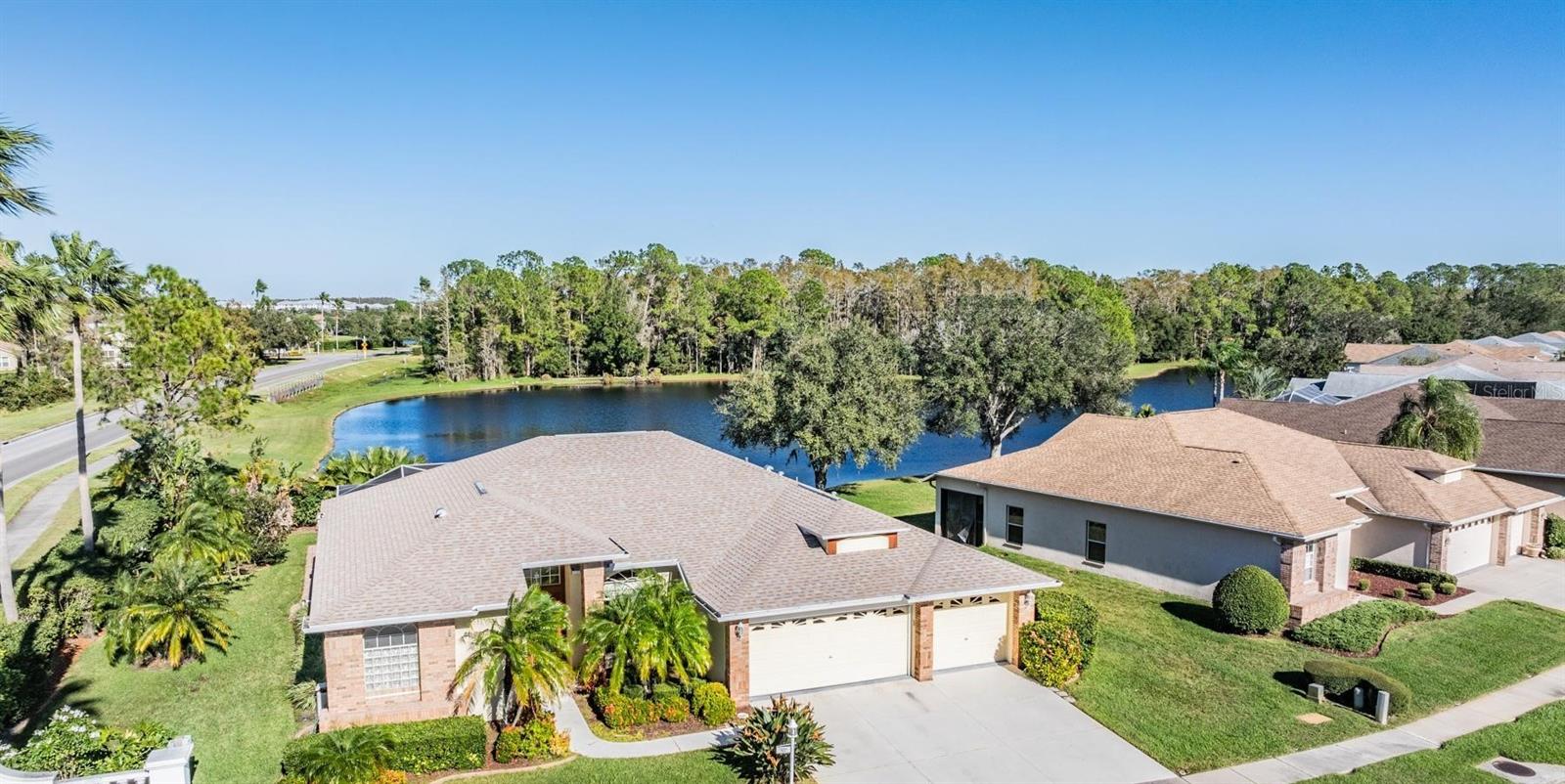 Such a lovely homesite with pond view