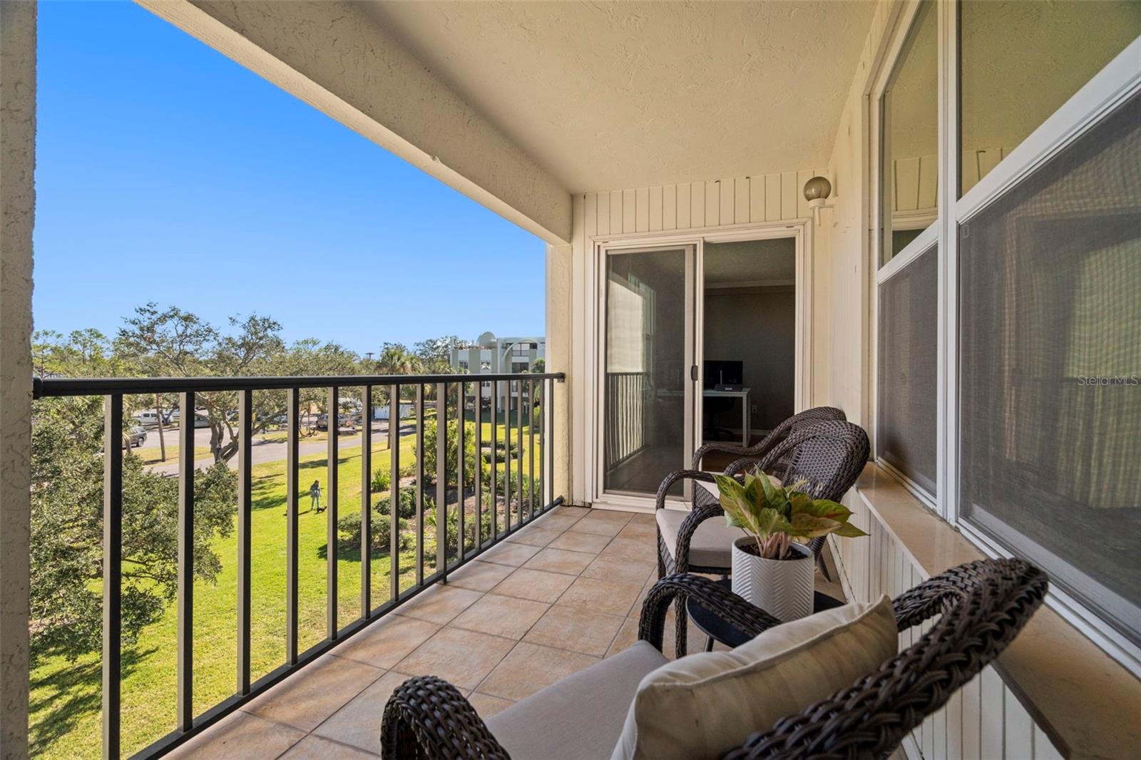 Private balcony.