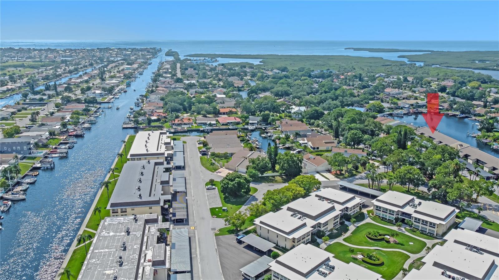 Gulf Harbors waterfront community.