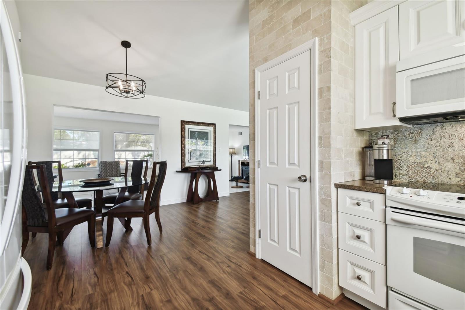 Generous pantry closet.