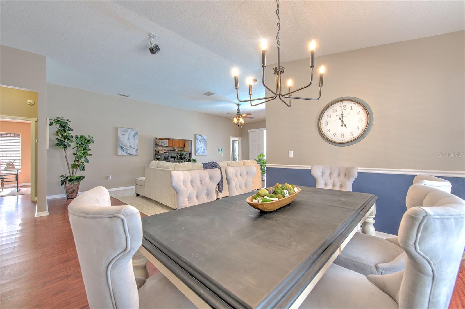 Dining Room overlooks the Living Area