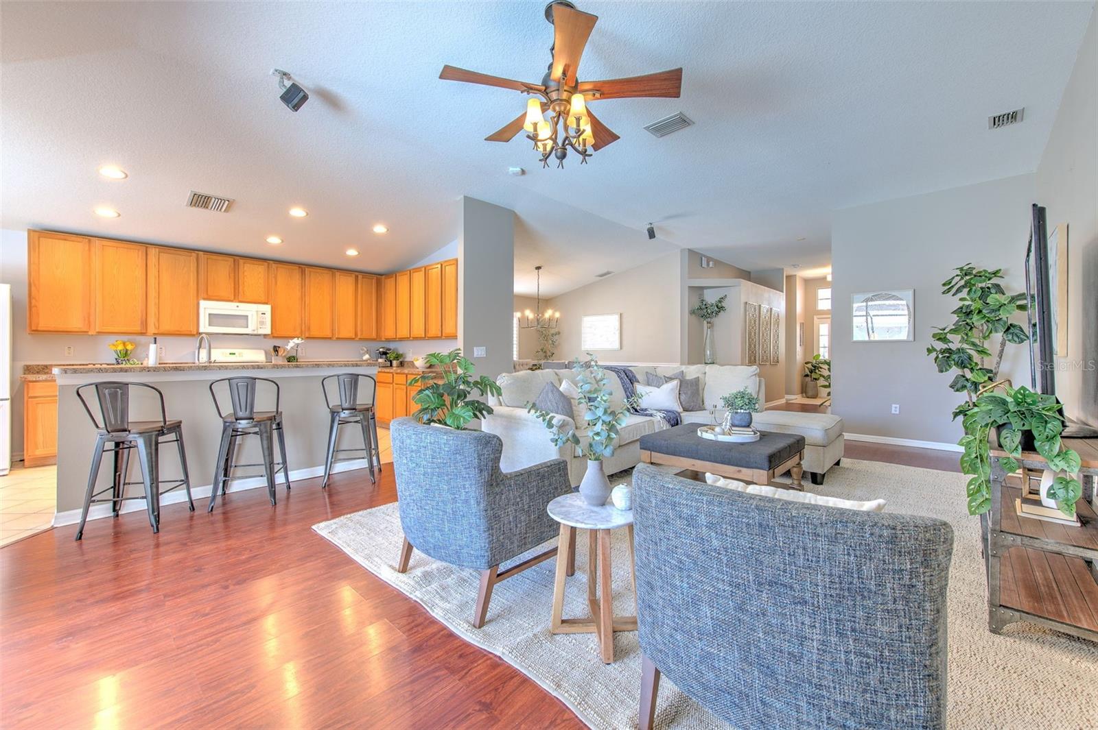 Living Room and Dining Room are open to one another