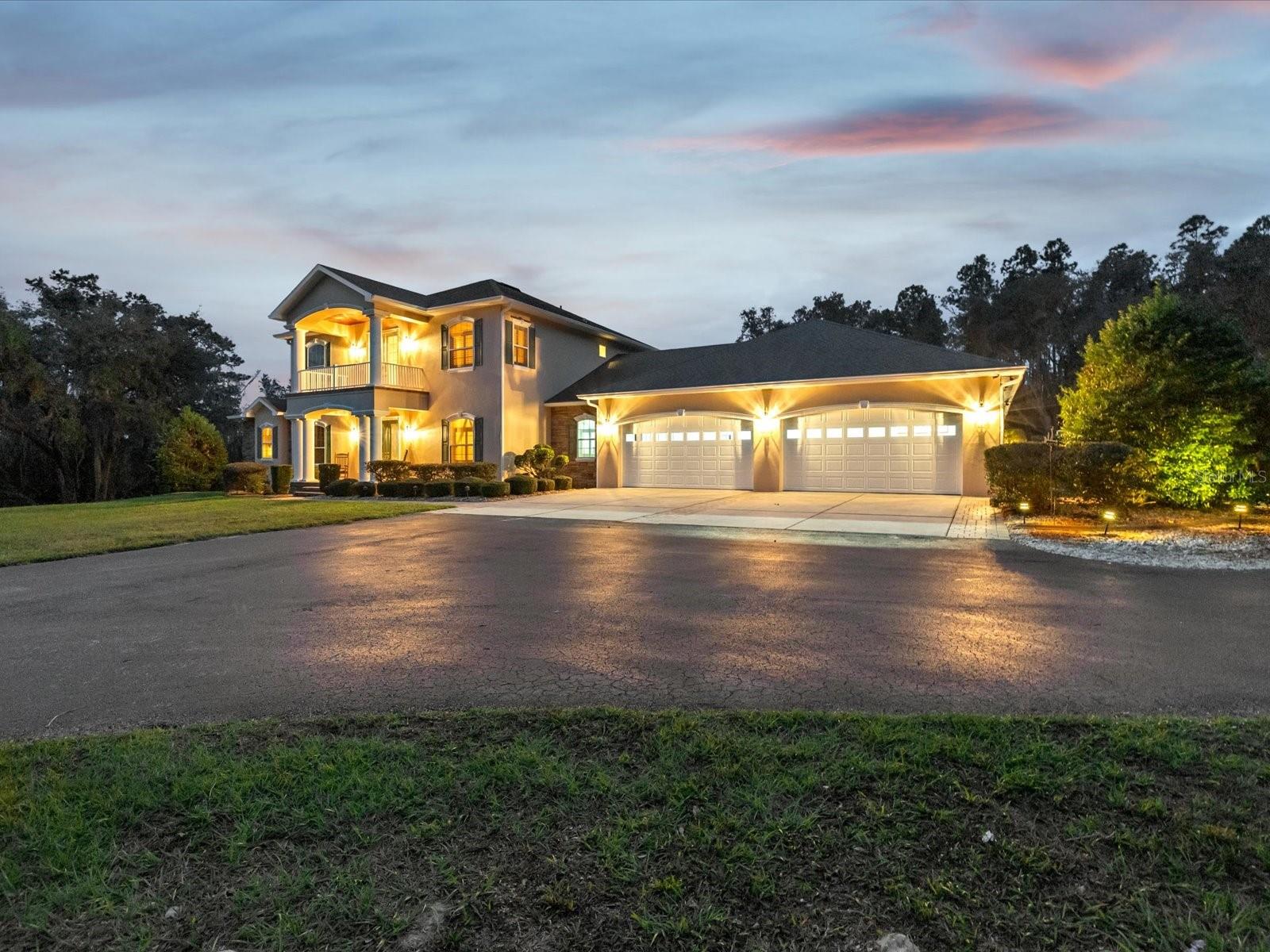 5.4 acres, house just painted, newer roof & HVAC