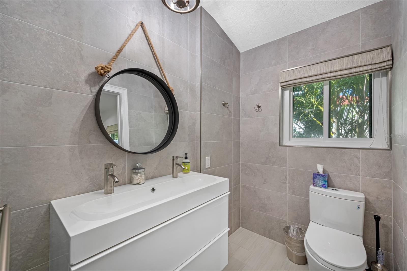 Bathroom for upstairs bedroom 1 with recently remodeled bath