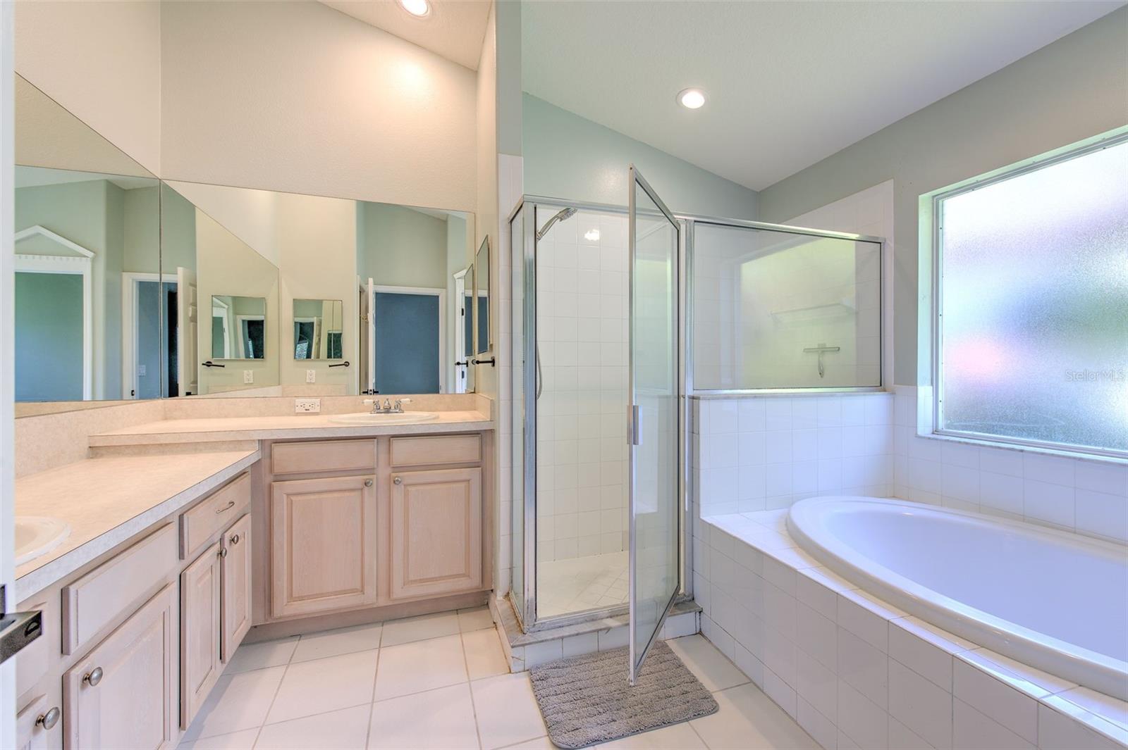 Large bath #1 with his & hers sink and counter space!