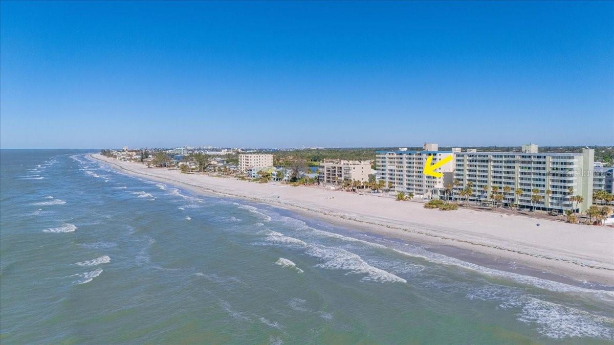 Aerial of location along Indian Shores