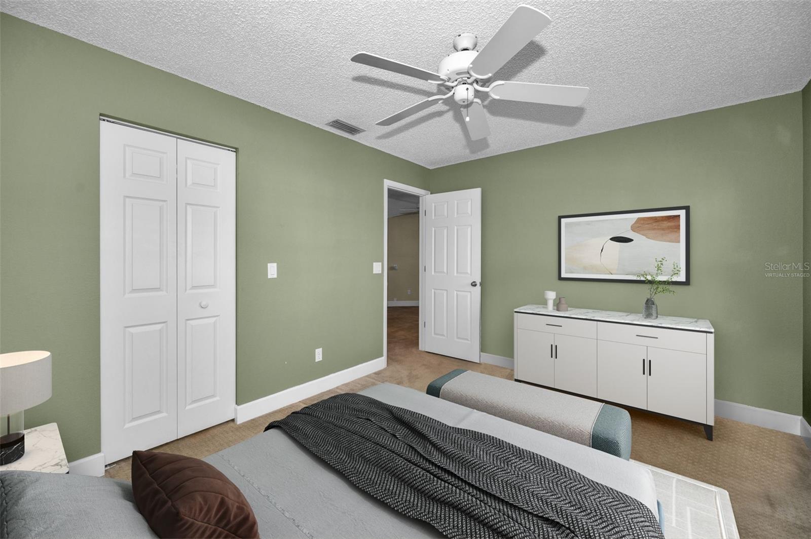 Upper Level Bedroom-Virtually Staged