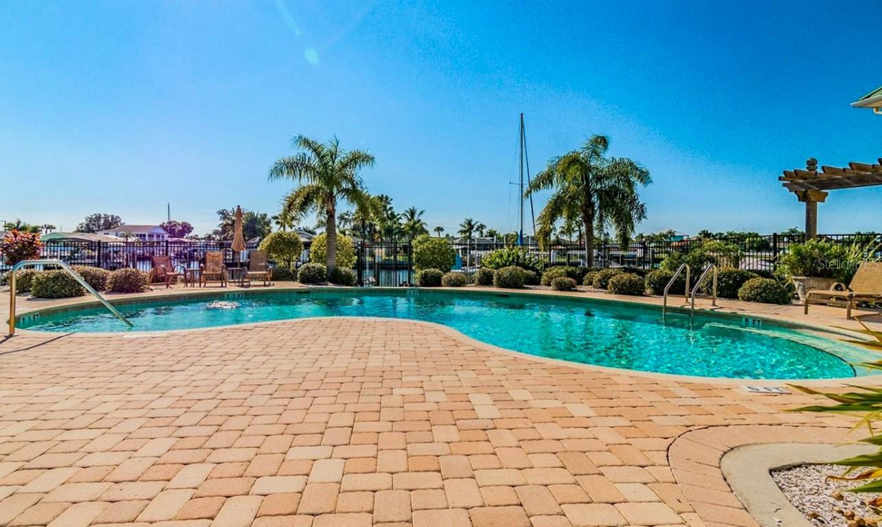 Community Pool with water views